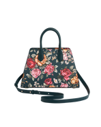 Fable England Roses Teal Structured Medium Tote