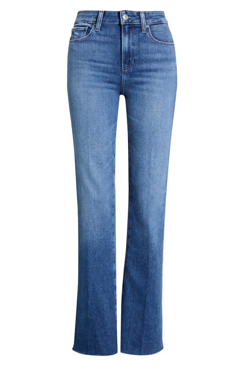 Laurel Raw Hem High Waist Canyon Bootcut Jeans, Alternate, color, BOOKSHELF