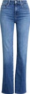 PAIGE Laurel Raw Hem High Waist Canyon Bootcut Jeans