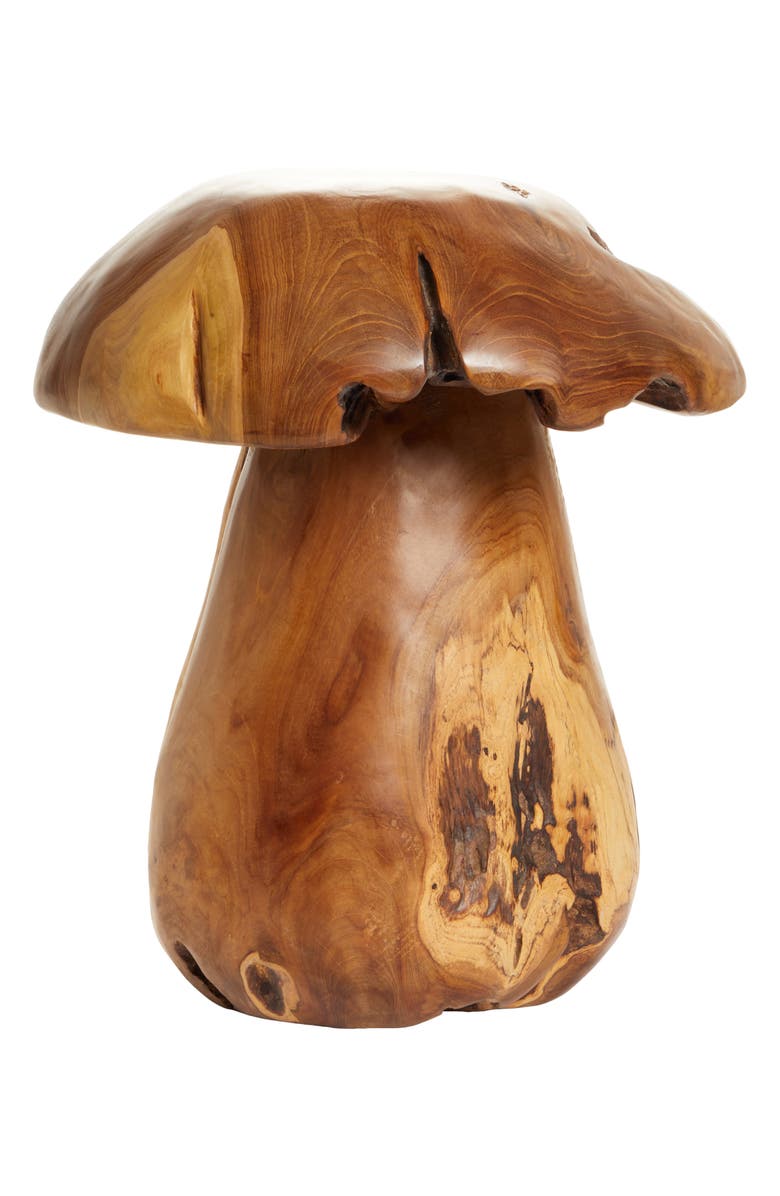 Dauphinette Reclaimed Teak Wood Mushroom Stool, Alternate, color, 