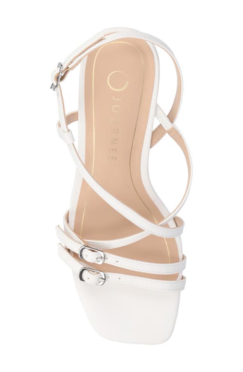 Shop Journee Collection Clinne Wedge Sandal In White Clinne