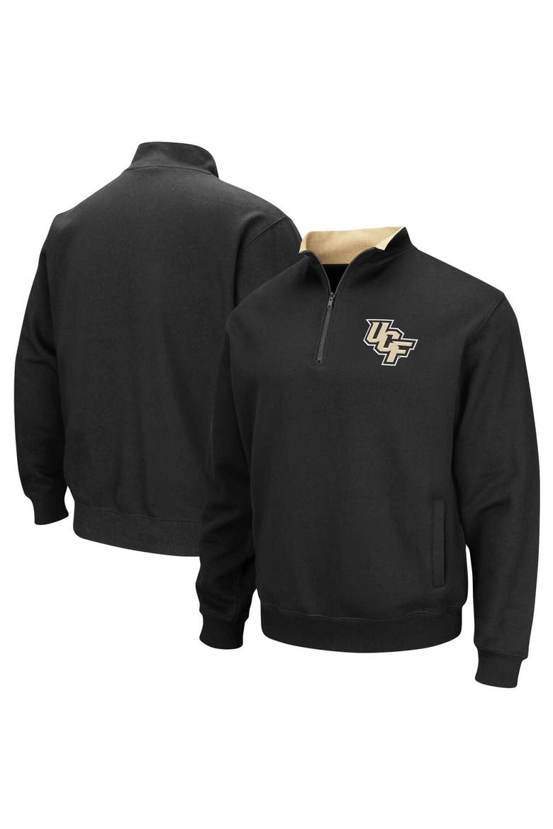 Men's Colosseum Black UCF Knights Tortugas Logo Quarter-Zip Pullover Jacket, Alternate, color, Black