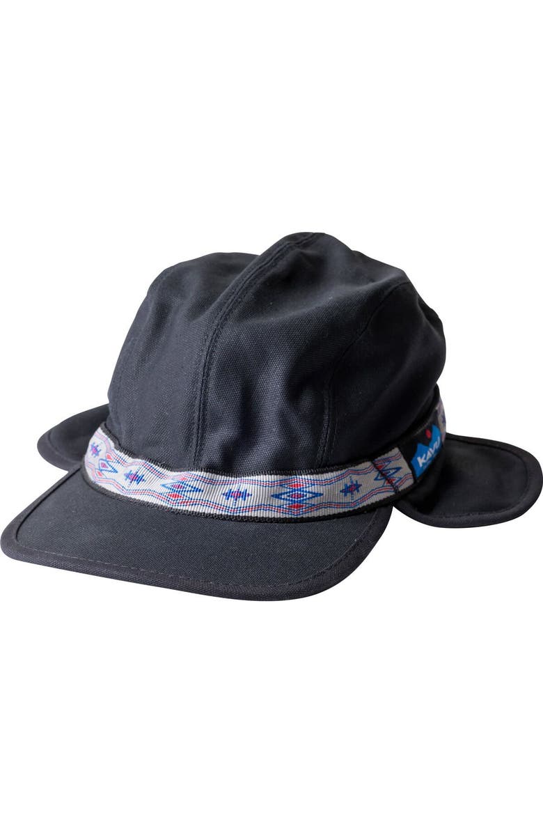 KAVU Strapcap Trapper Cap, Main, color, Jet Black