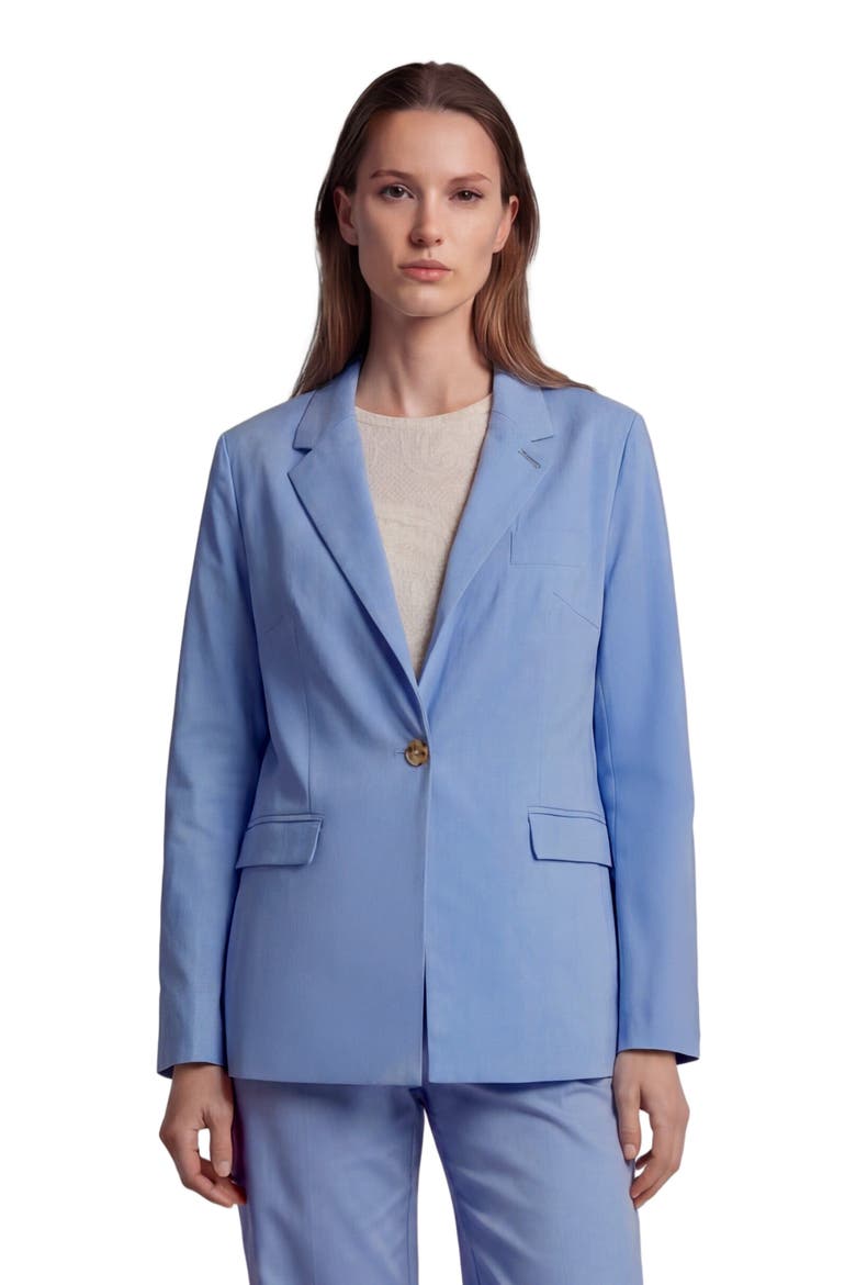 Womens Tailored Blazer, Main, color, BLUE