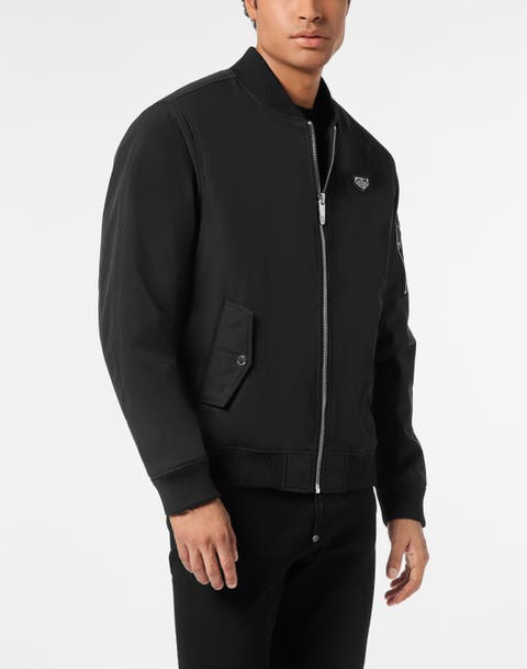 Nylon Bomber Jacket Men