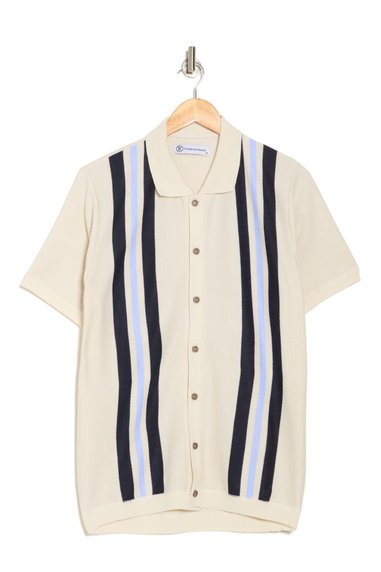 Slim Fit Sweater Knit Polo, Alternate, color, CREAM