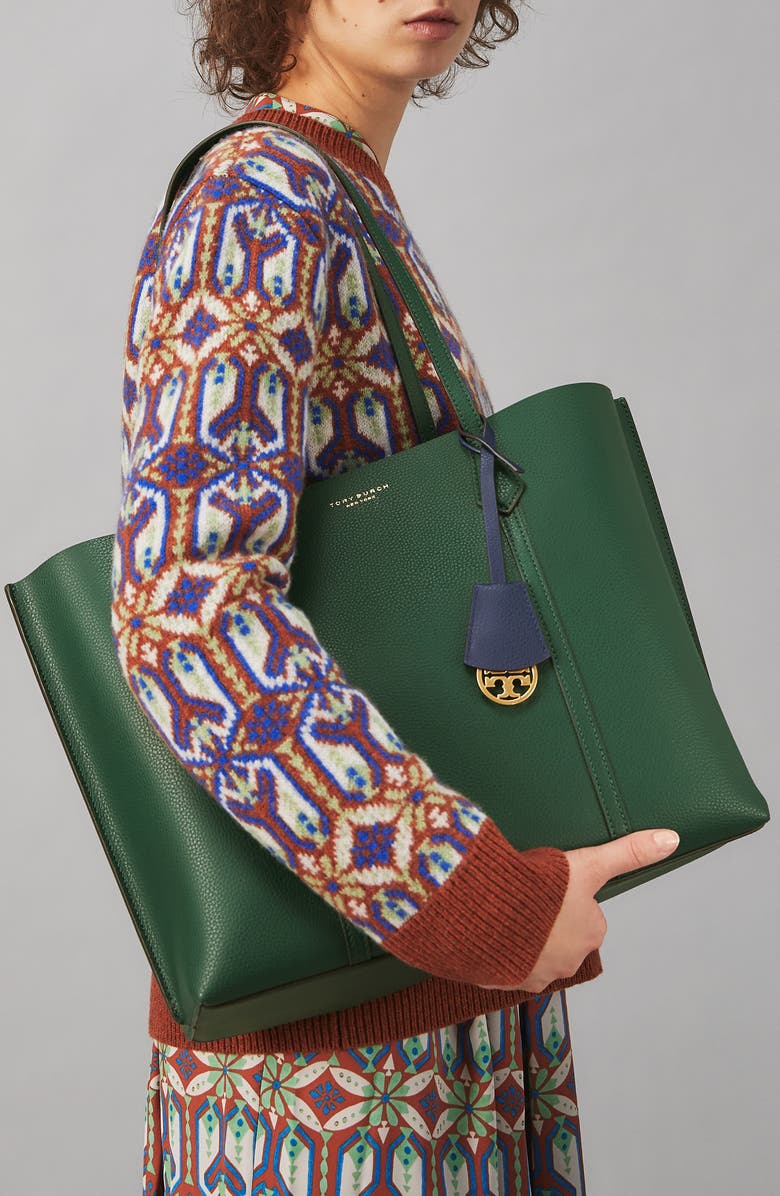 Tory Burch Perry Leather Tote, Alternate, color,