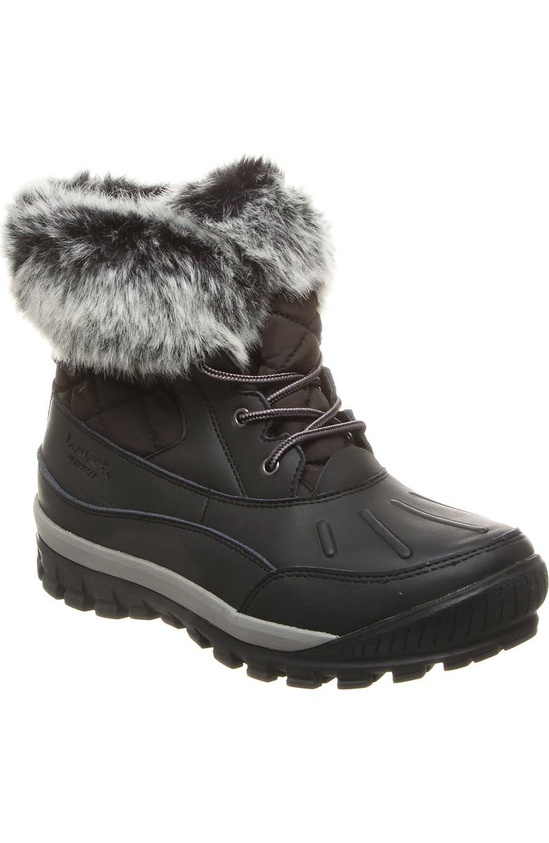 BEARPAW Becka Faux Fur Collar Boot, Main, color,