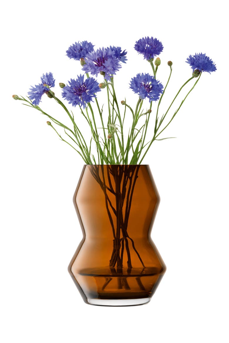 Sculpt Flower Vase, Alternate, color, BROWN/ MOCHA