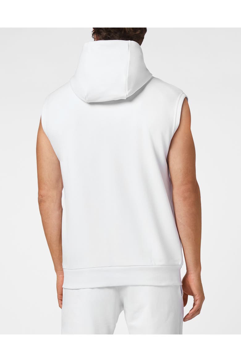 Hoodie Sweatshirt Basic Men, Alternate, color, white