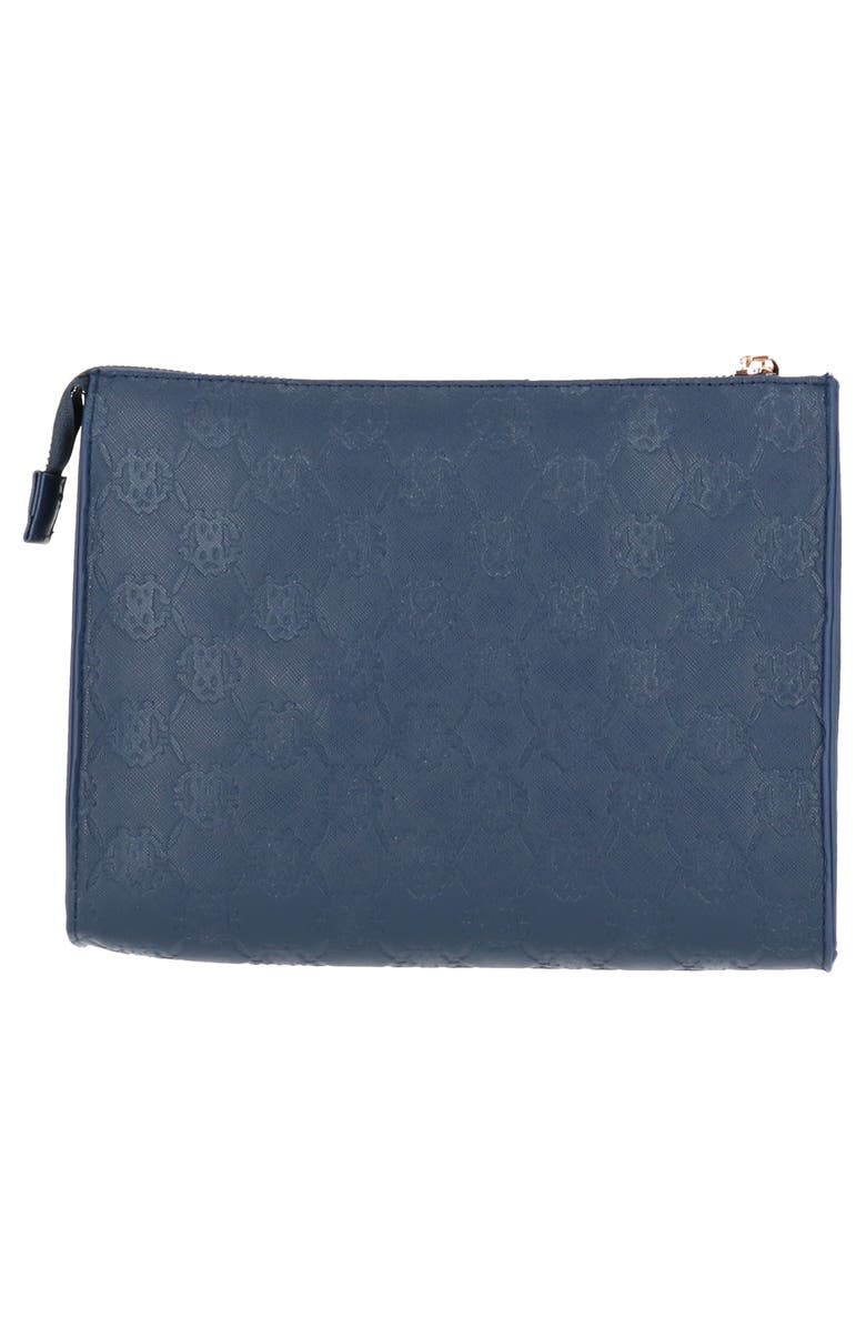 Roberto Cavalli Embossed Monogram Toiletry Bag, Alternate, color, 