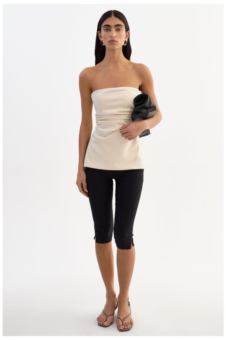 Laia | Faux Suede Bustier, Main, color, Opal