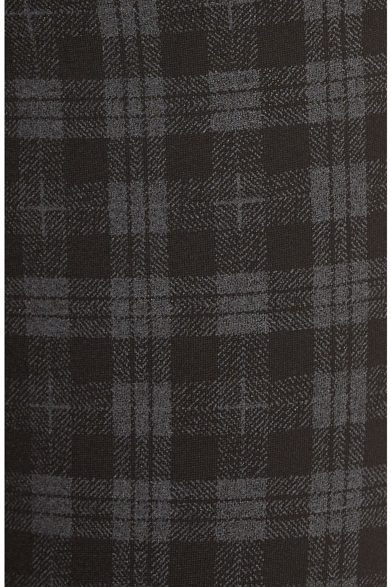 Diana Plaid Skinny Ponte Pants, Alternate, color, CHARCOAL GREY