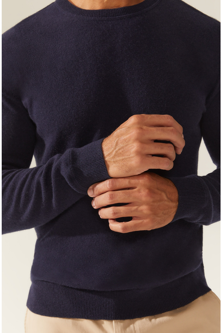 Mateo Cashmere Sweater, Alternate, color, Navy