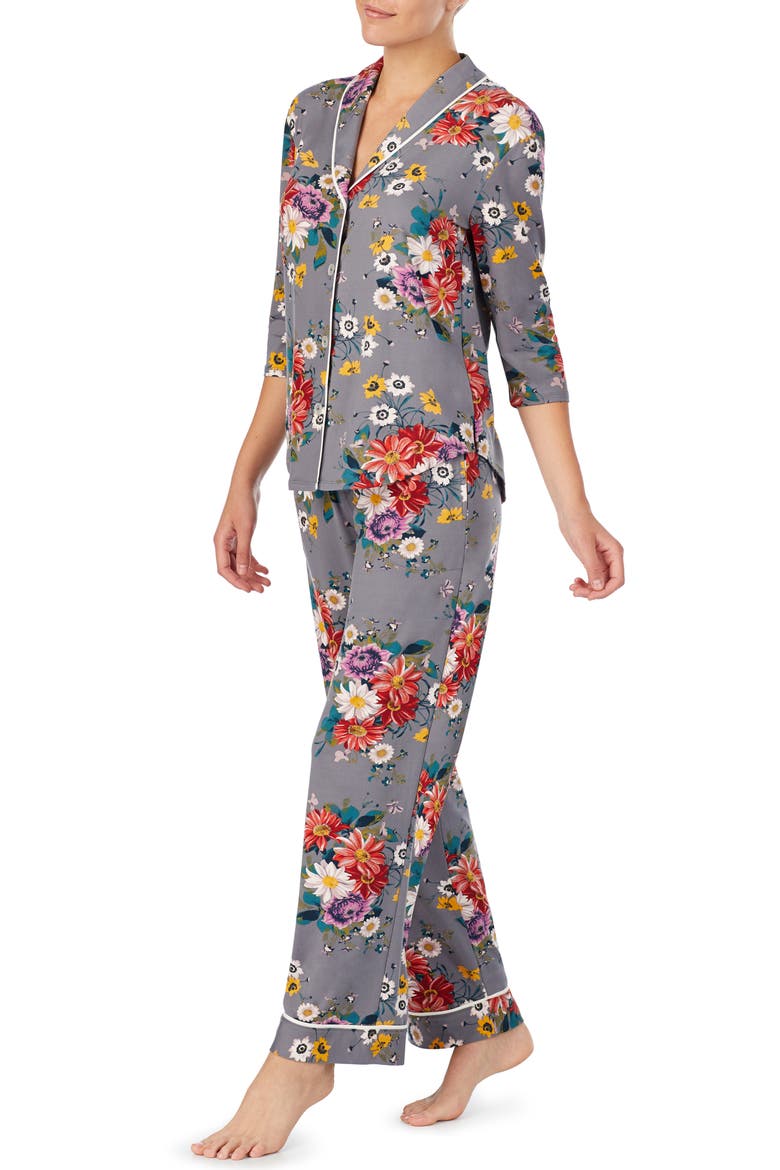Room Service Cozy Cool Pajamas (Nordstrom Exclusive), Alternate, color, GREY MULTI FLORAL