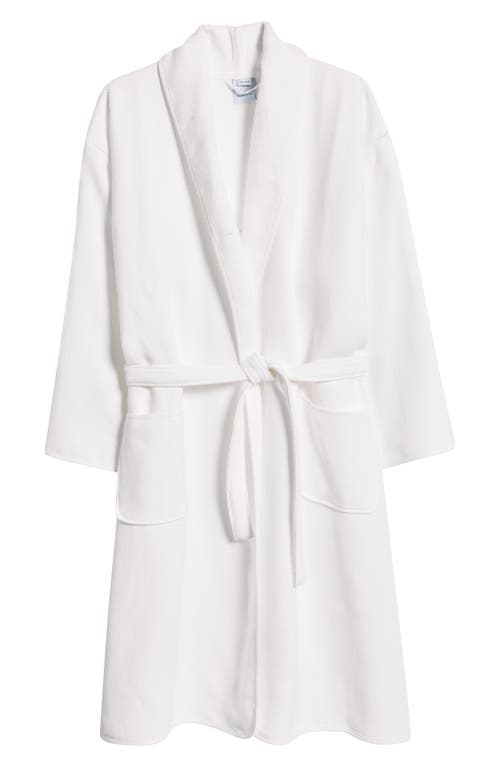 Weezie Gender Inclusive Long Spa Robe In White