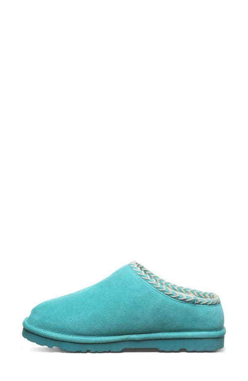 Bearpaw Tabitha Genuine Shearling Lined Slipper In Green