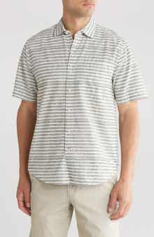 Tommy Bahama With Passion Stripe Short Sleeve Button-Up Shirt