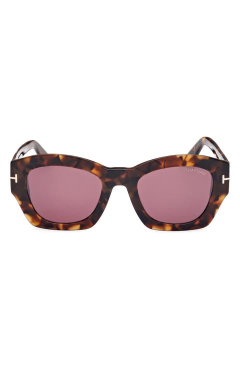 Guilliana 52mm Geometric Sunglasses