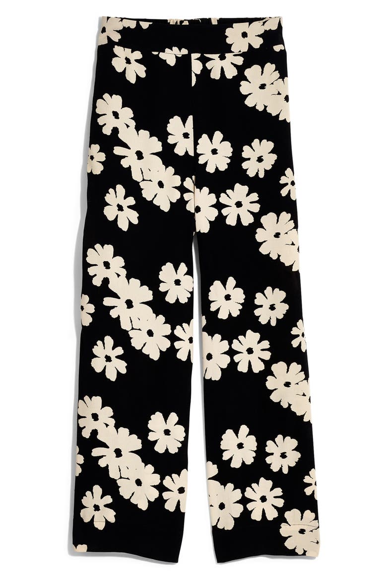 Huston Ikat Floral Pull-On Crop Pants, Alternate, color, IKAT FLORAL TRUE BLACK