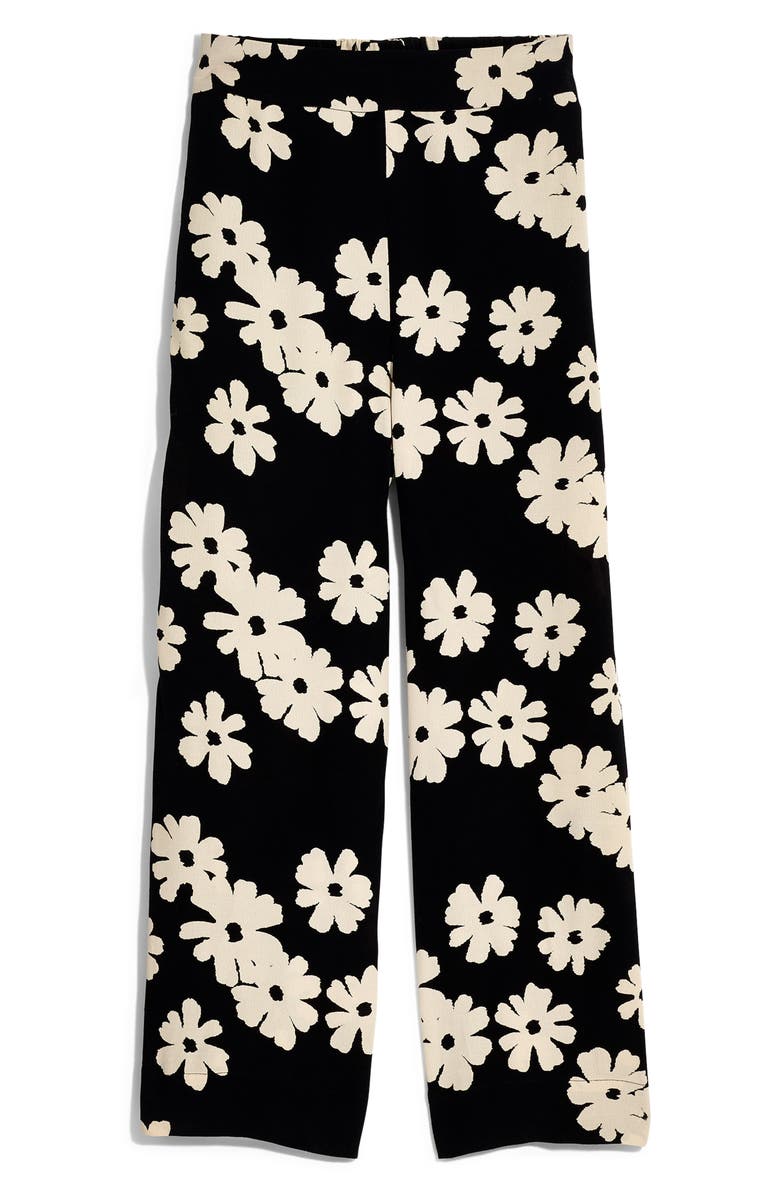 Madewell Huston Ikat Floral Pull-On Crop Pants, Alternate, color, 
