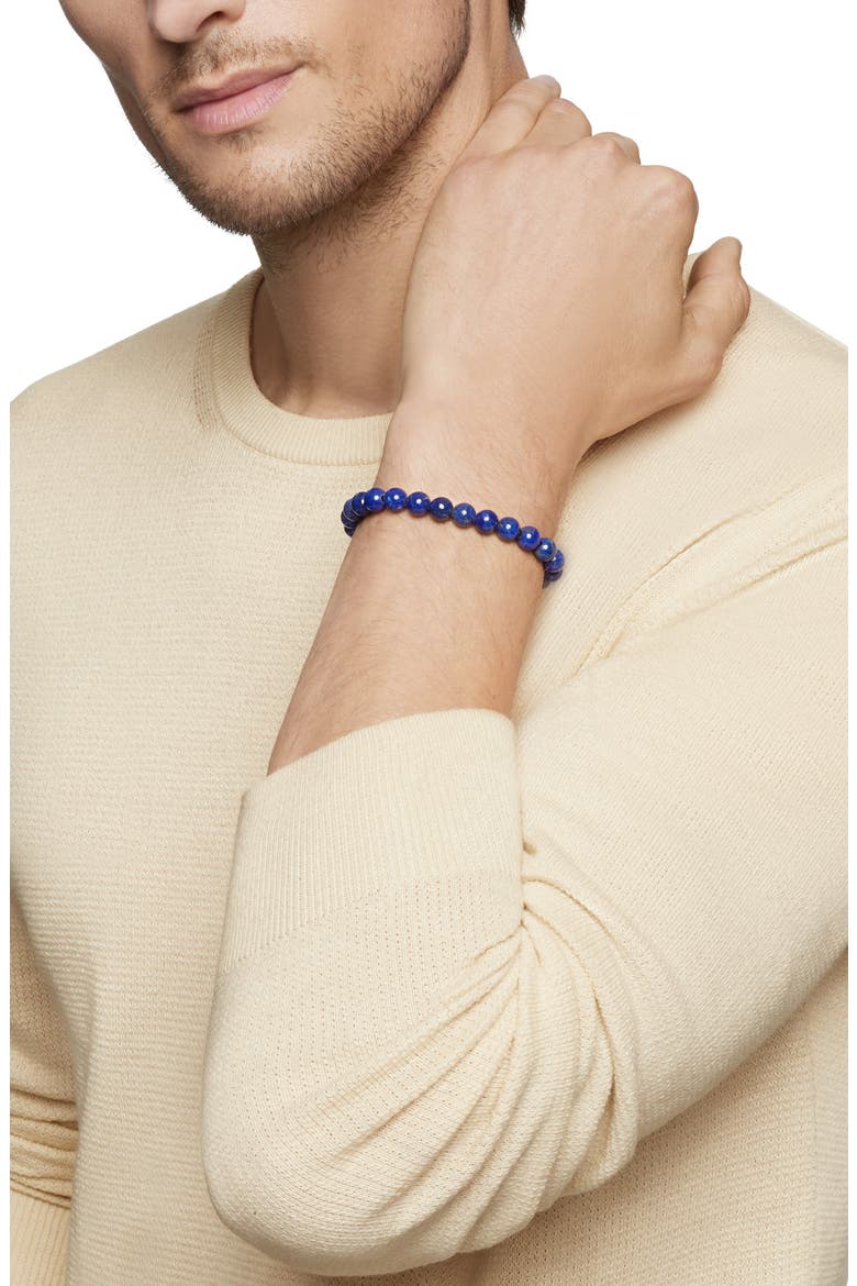 Spiritual Lapis Lazuli Beaded Bracelet, Alternate, color, BLUE