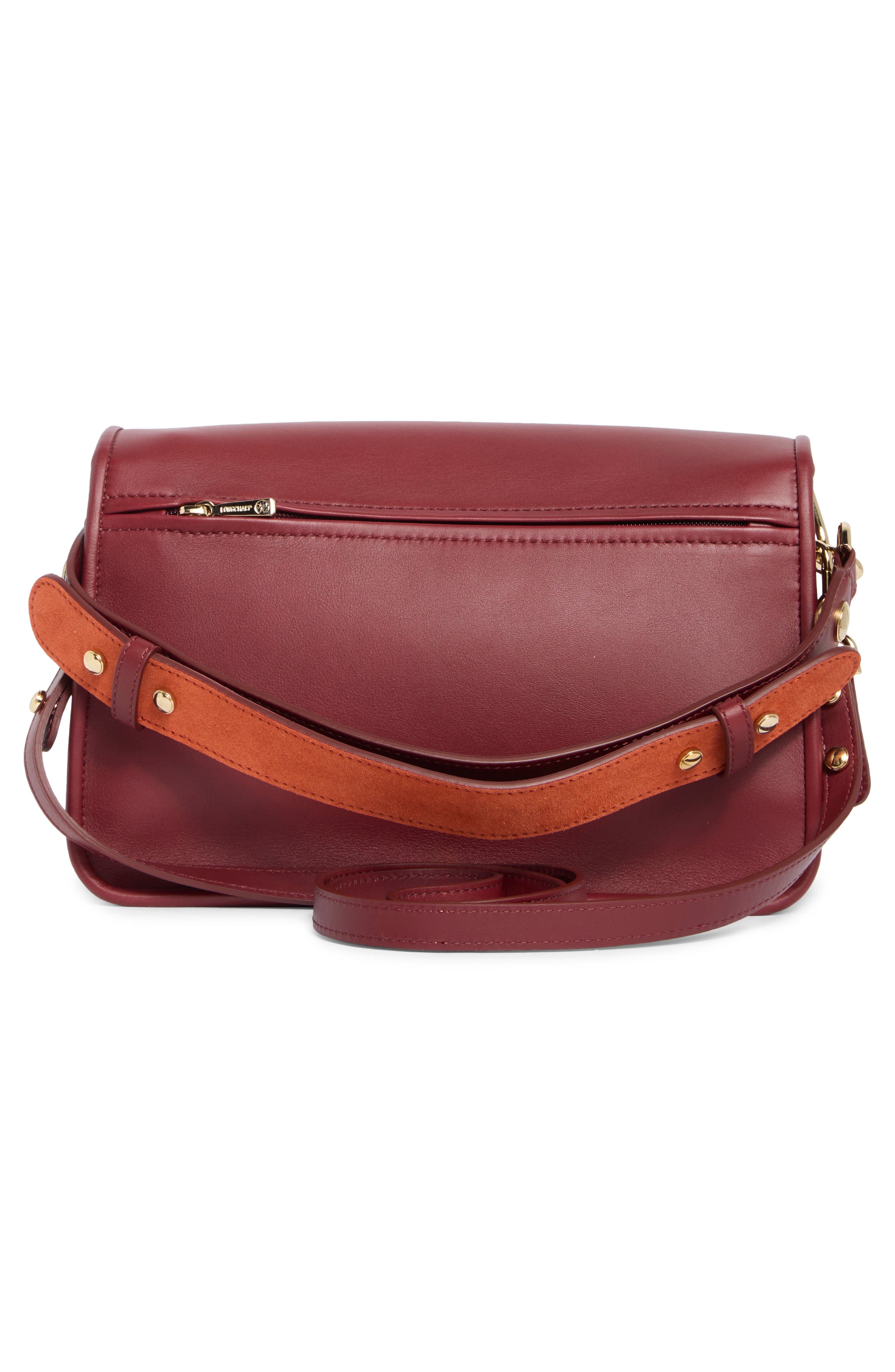 Longchamp Mademoiselle Crossbody Bag, Alternate, color, Burnt Red