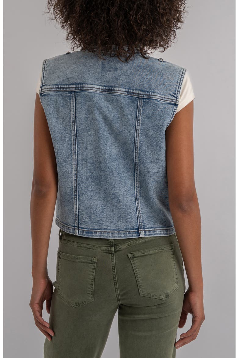 Frankie Crop Denim Vest, Alternate, color, ACTUALLY