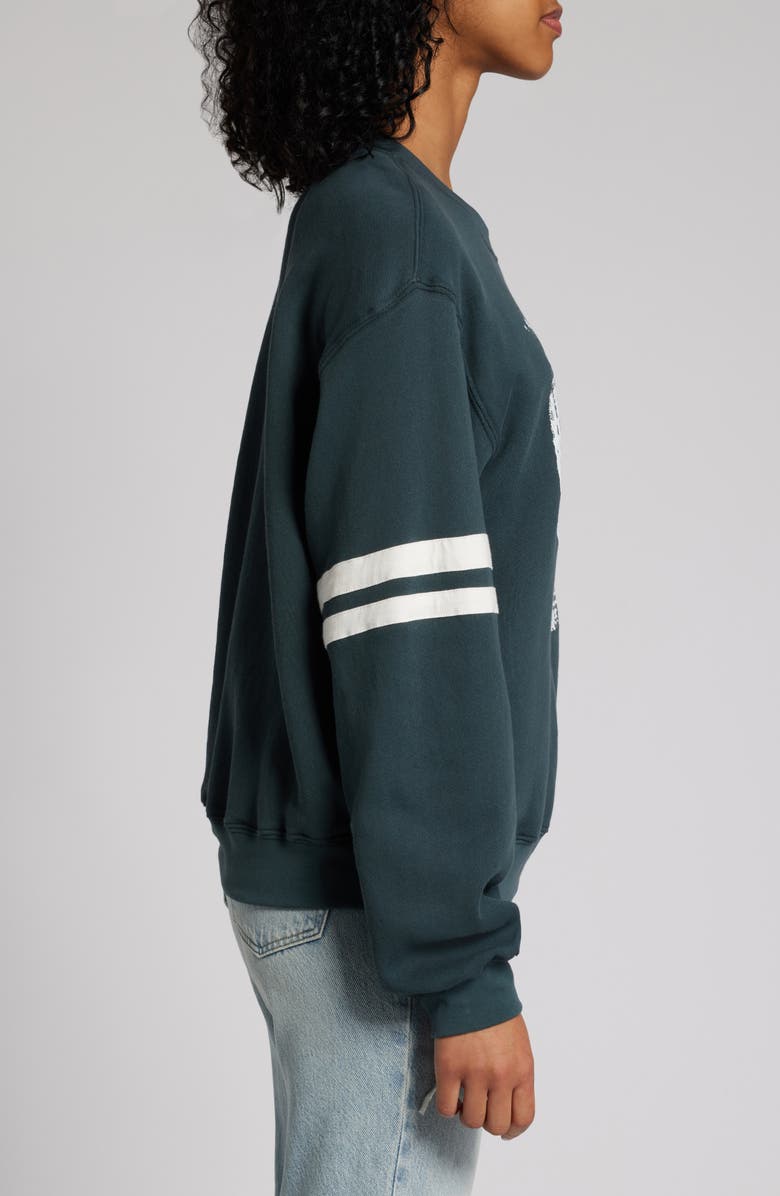 Daydreamer Disco Ball Varsity Cotton Graphic Sweatshirt, Alternate, color, 