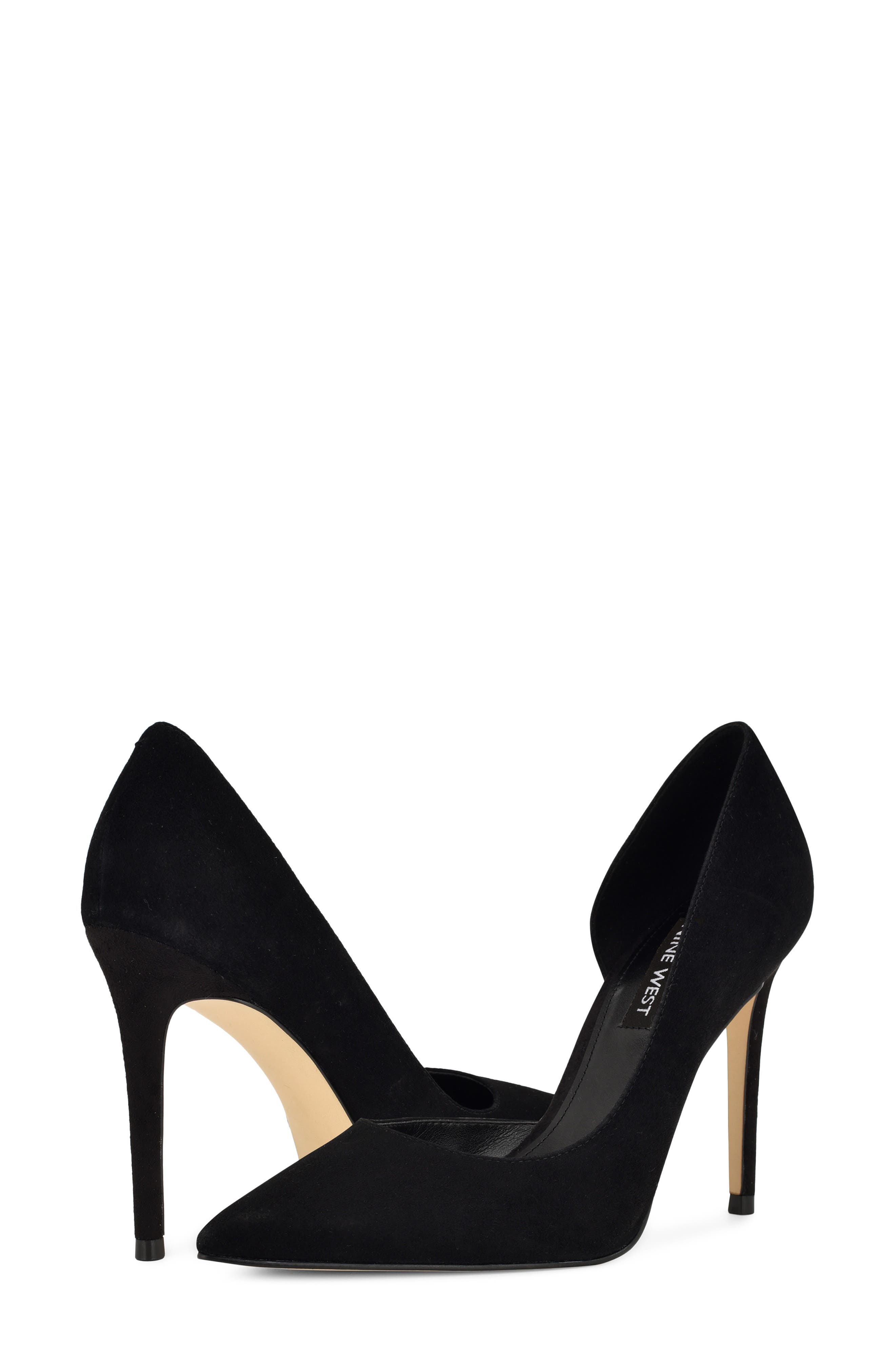 Folowe Half d'Orsay Pump, Alternate, color, BLACK VELVET