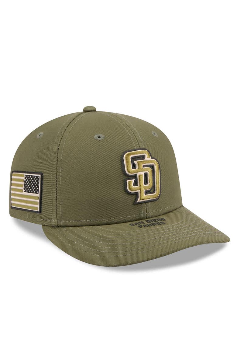 New Era Men's New Era  Olive San Diego Padres 2026 Armed Forces Day Low Profile 59FIFTY Fitted Hat, Main, color, Olive