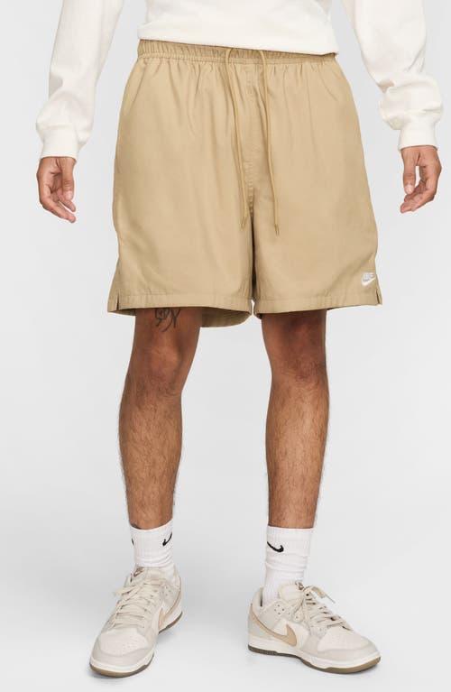 Nike Club Woven Flow Shorts In Brown