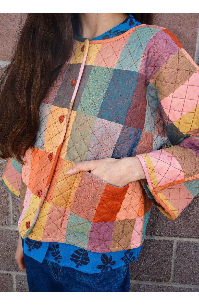 Ace & Jig Amara Quilted and Reversible Cardi Jacket Glossary, Alternate, color, Glossary