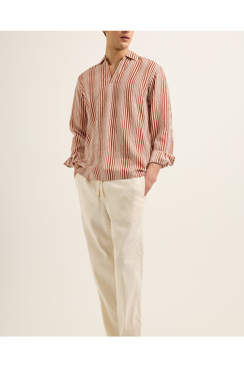 Ridley Relaxed-Fit Shirt, Main, color, SUMMER RED/WHITE