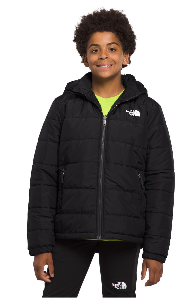 The North Face Kids' Mount Chimbo Water Repellent Reversible Hooded Jacket, Main, color, 