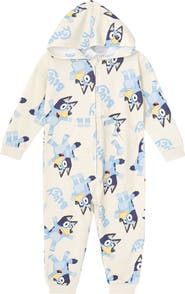 BLUEY Loungewear Fleece Hooded One Piece