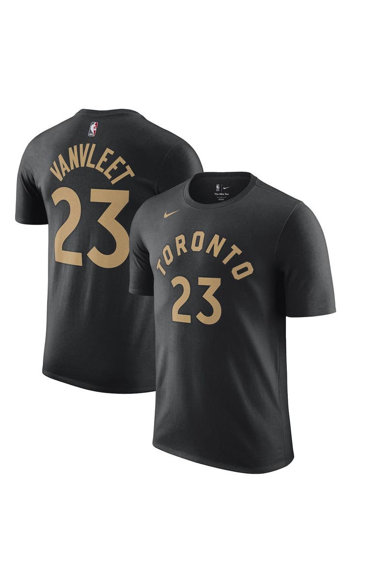 Nike Men's Nike Fred VanVleet Black Toronto Raptors 2022/23 City Edition Name & Number T-Shirt, Main, color,