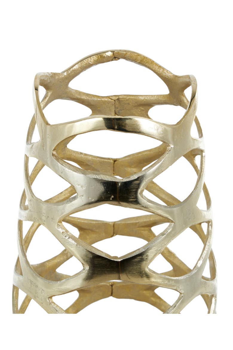 Metal Vase, Alternate, color, GOLD