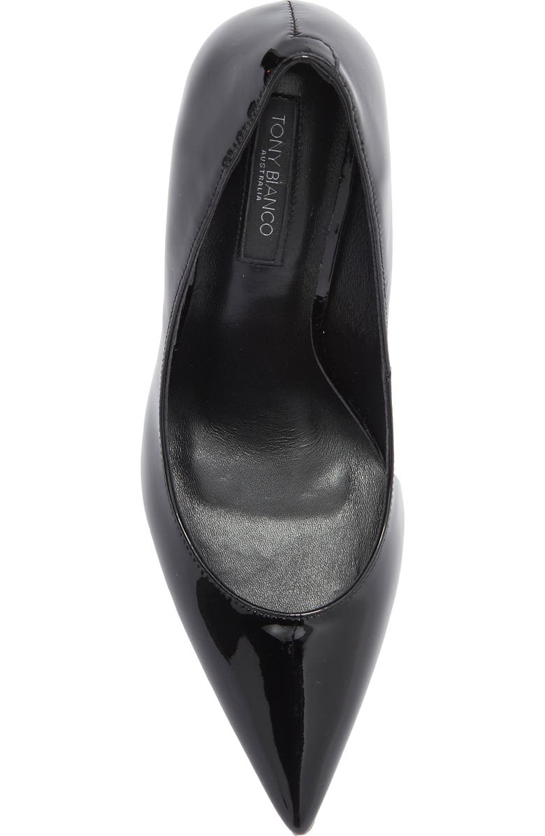 Tony Bianco Anja Pointed Toe Pump, Alternate, color, Black Patent