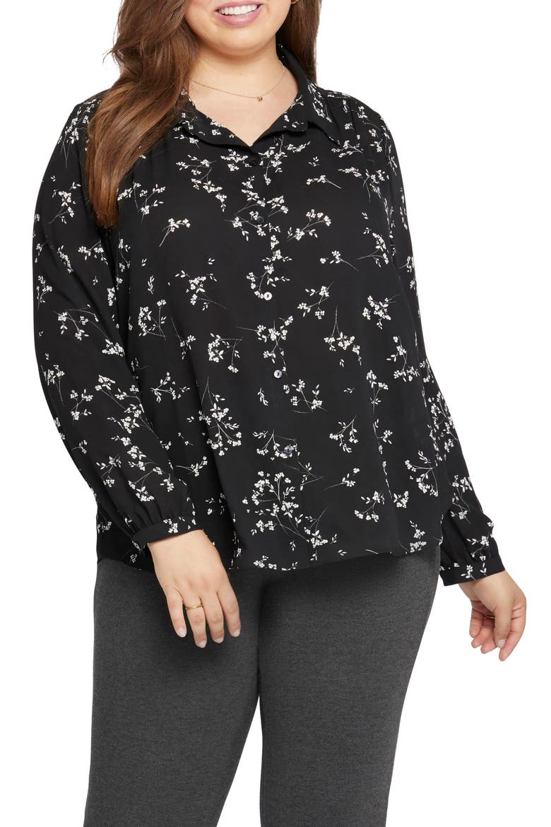 Modern Floral Blouse, Main, color, NELLIE VALLEY