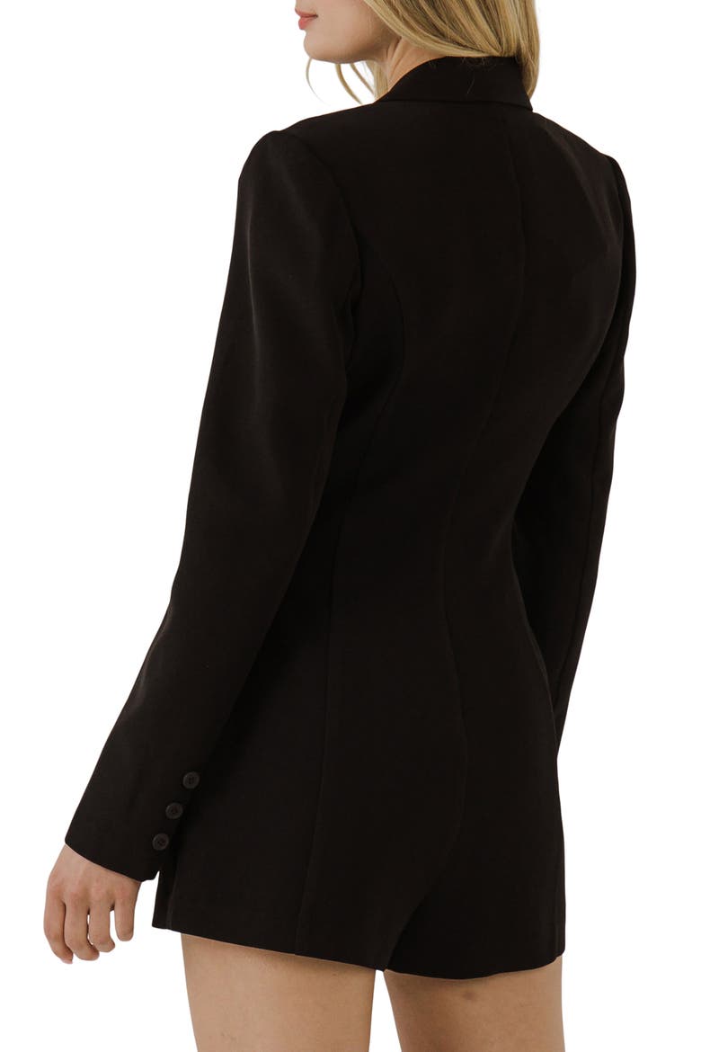 Long Sleeve Romper, Alternate, color, BLACK