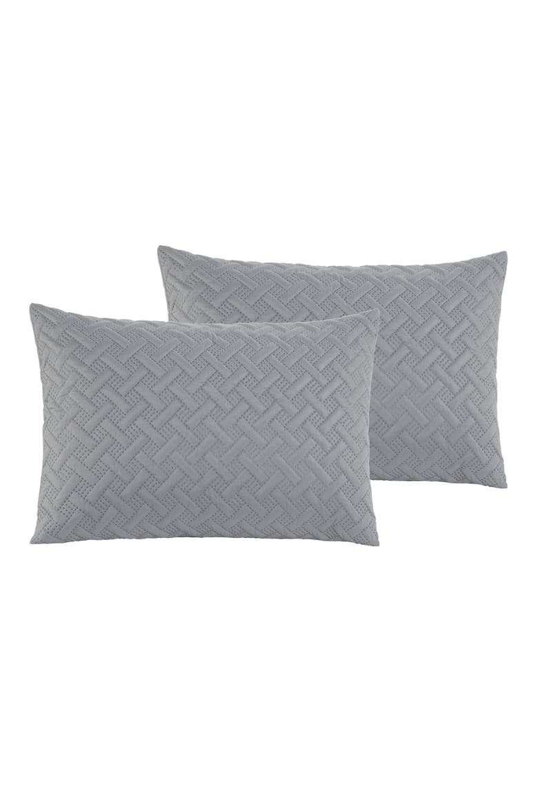 Nina Embossed Comforter Set, Alternate, color, GREY