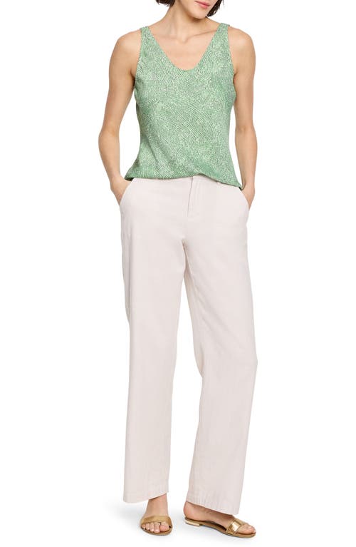 Nic + Zoe Nic+zoe Swirling Sands Tank Top In Green