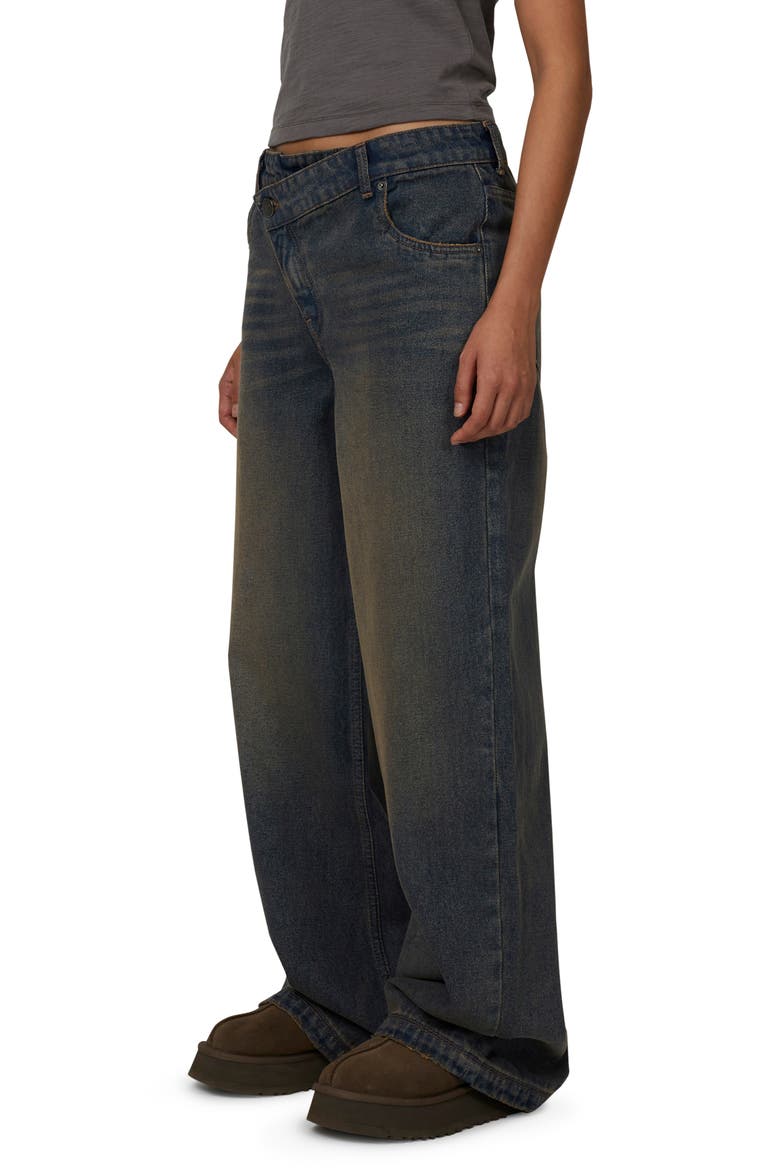 Baggy Vintage Wash  Denim Jeans, Alternate, color, Blue