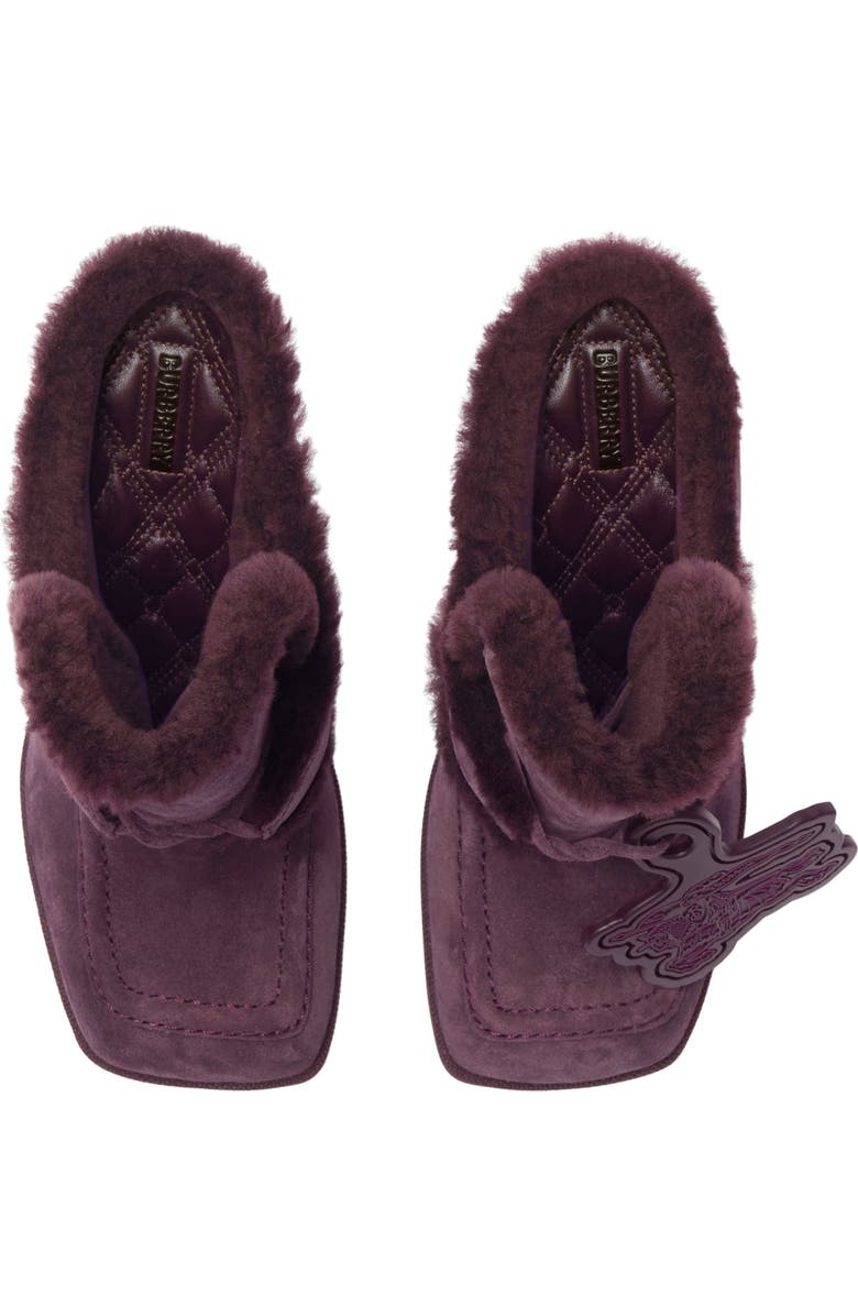 Burberry Highland Genuine Shearling Mule, Alternate, color,