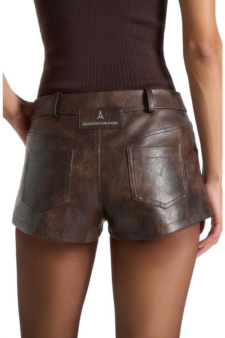 Samia Mini Shorts, Alternate, color, Brown