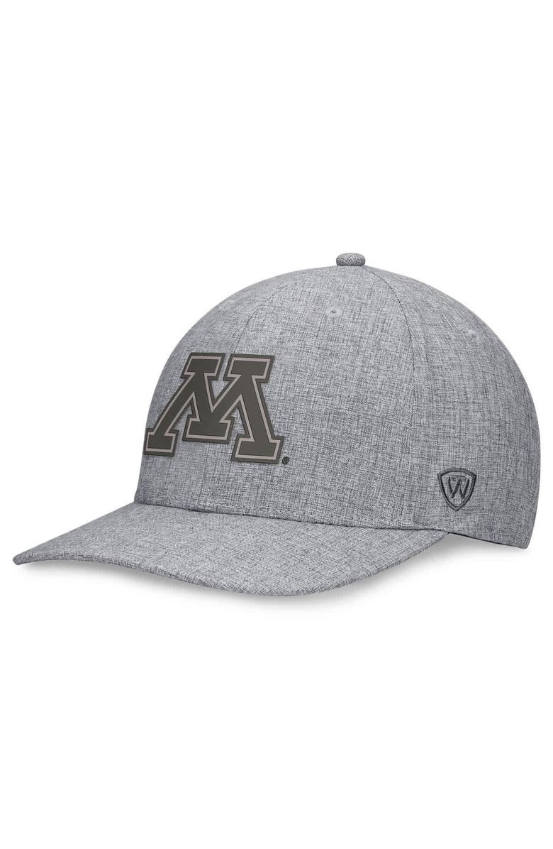 TOP OF THE WORLD Men's Top of the World Gray Minnesota Golden Gophers Top Grit Flex Hat, Main, color, Gray