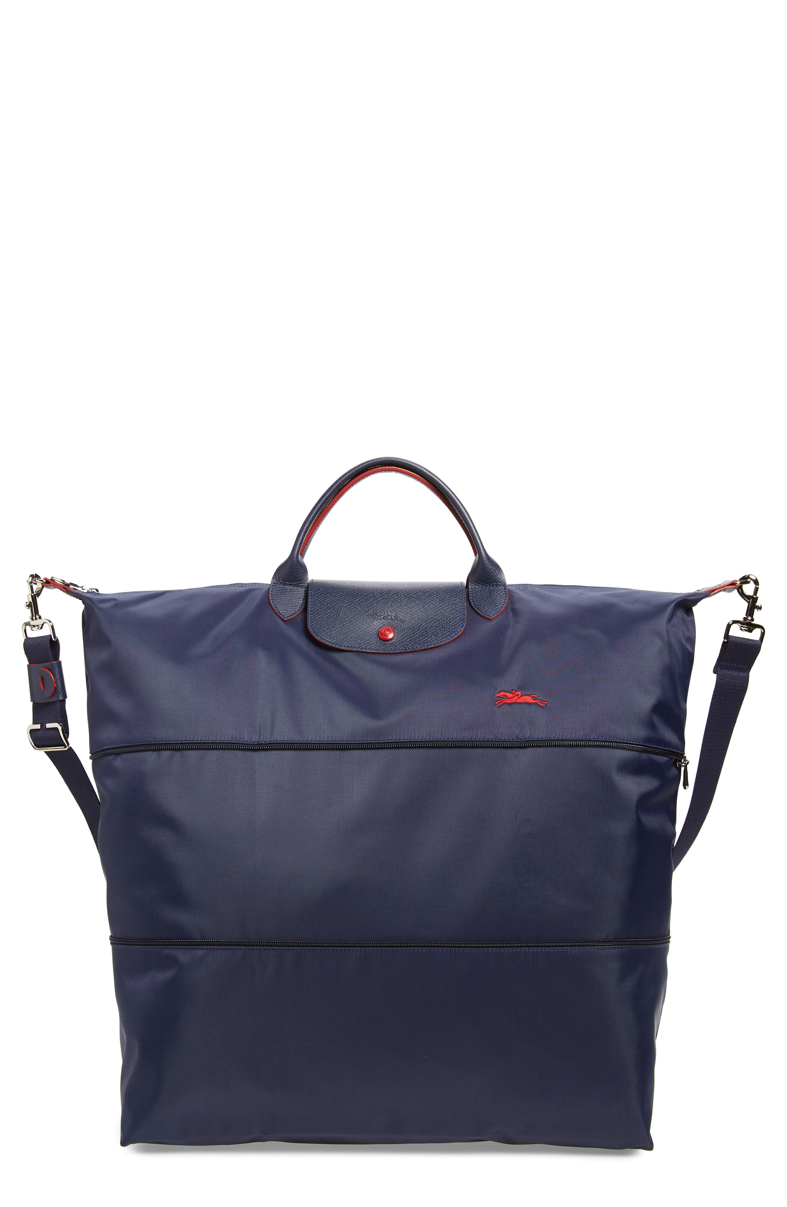 Le Pliage Expandable Nylon Tote, Main, color, NAVY