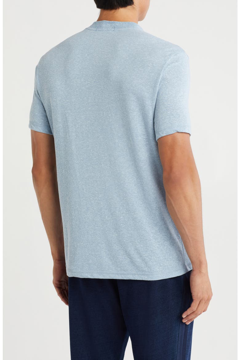 Carson Short Sleeve Henley, Alternate, color, BLUE