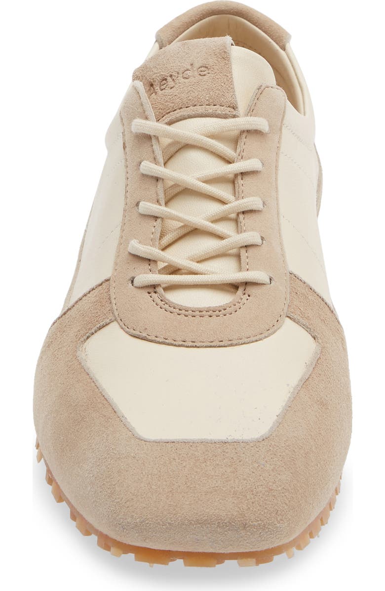 aeyde Uma Two-Tone Sneaker, Alternate, color, Creamy / Sand